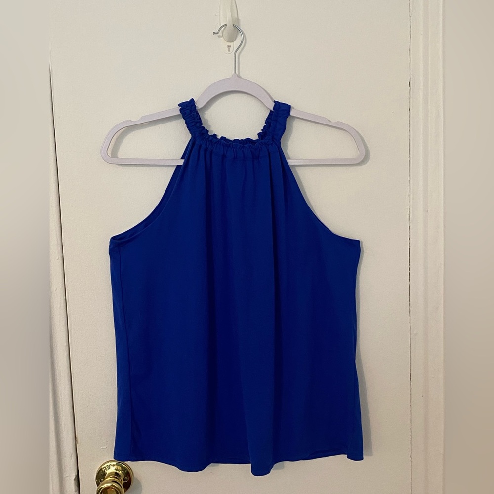Cobalt Blue High Neck Tank